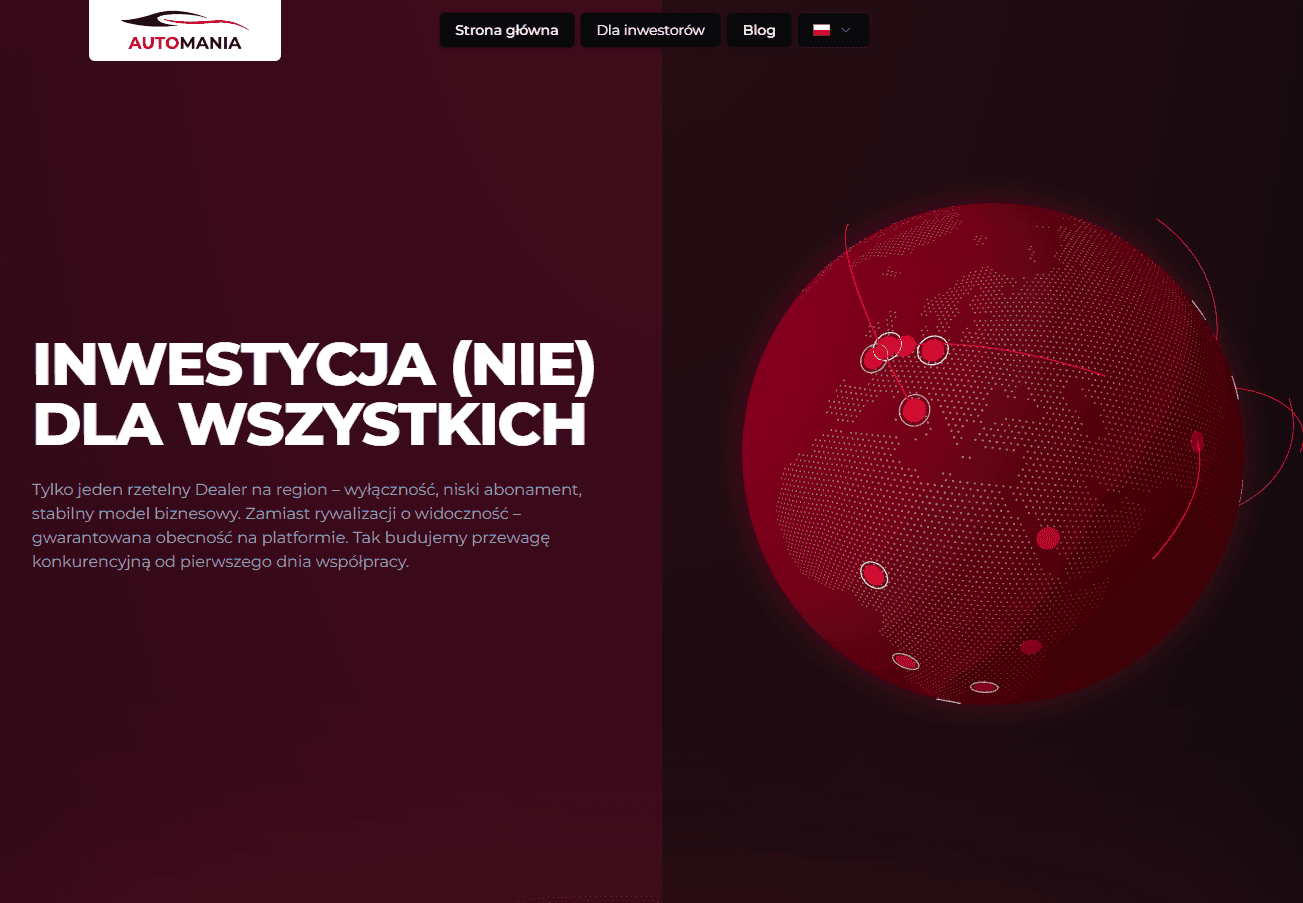 Zdjęcie strony projektu