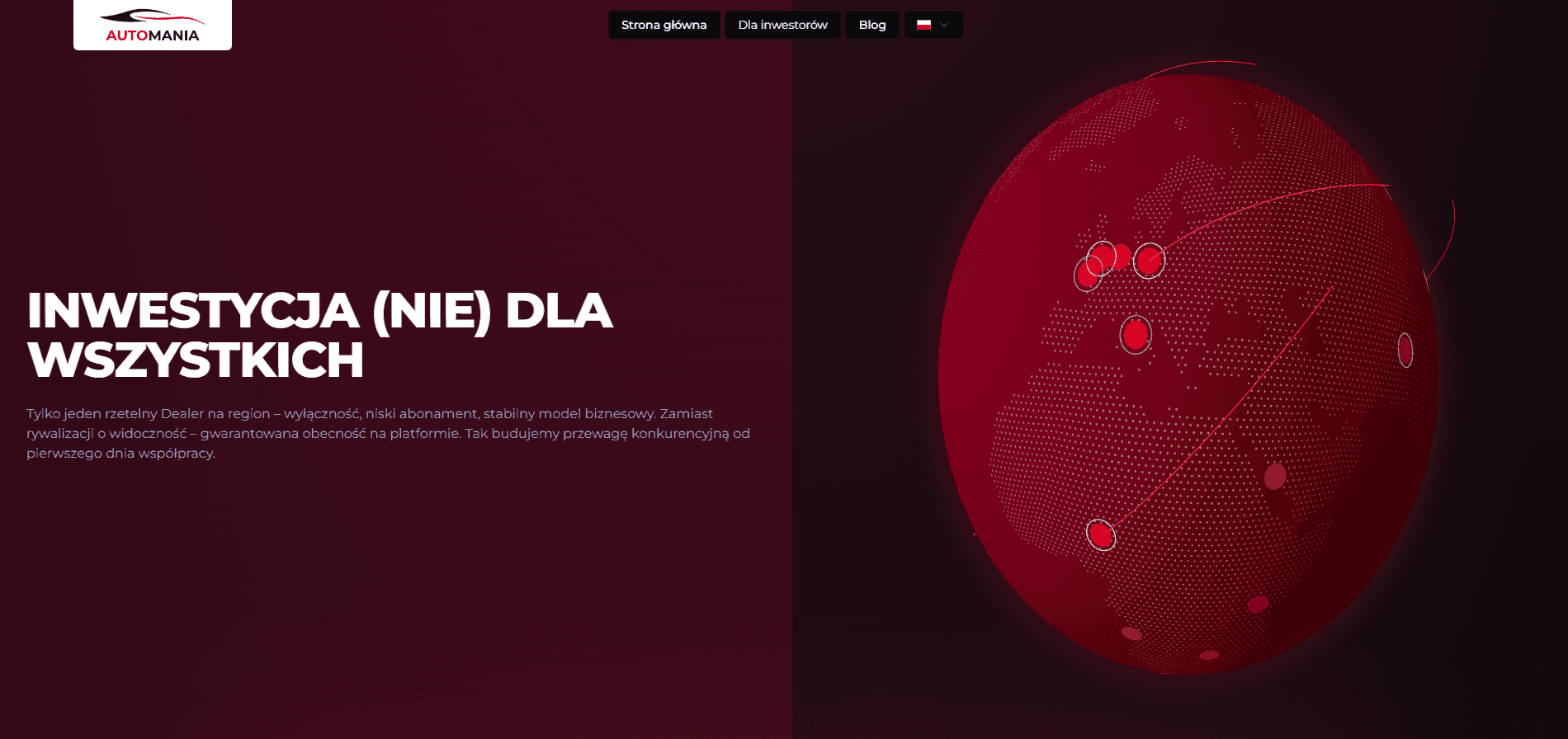 Interaktywny, obracający się globus 3D